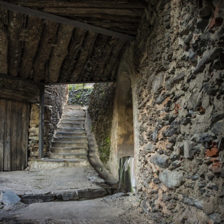 "Architettura tipica di Robledillo de Gata (Cáceres, Estremadura) "