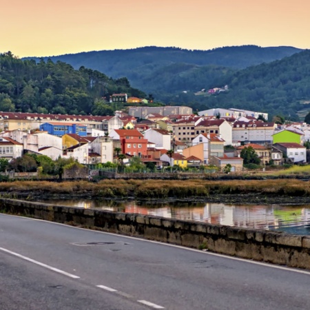 Panoramica di Noia (A Coruña, Galizia)