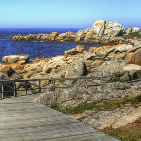 Spiaggia di San Vicente, a O Grove (Pontevedra, Galizia)