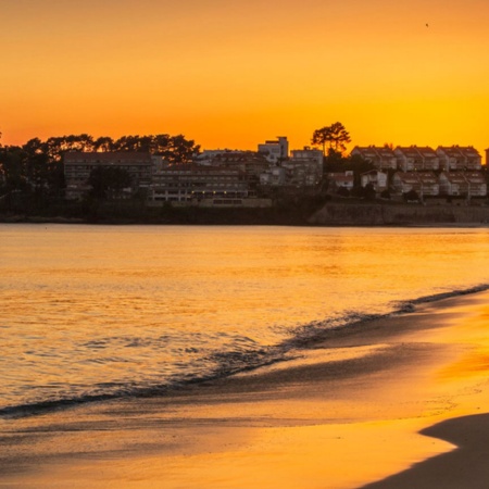 Panoramica di Sanxenxo (Pontevedra, Galizia)