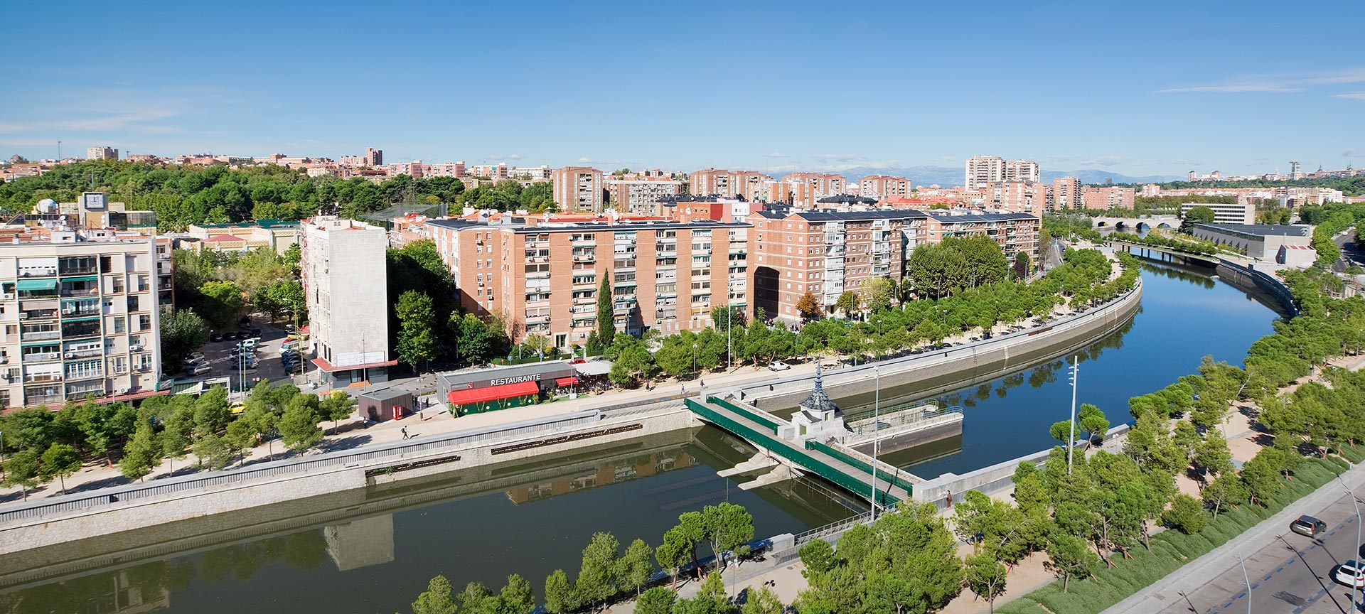 Panorámica parcial de Madrid Río Panorámica parcial de Madrid Río