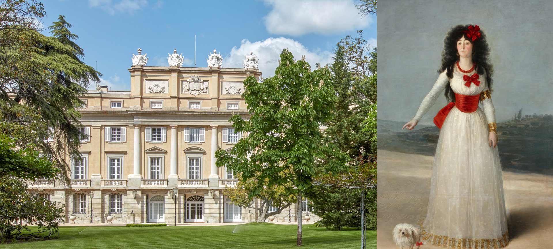 Gardens of the Liria Palace and Goya's portrait of the Duchess of Alba Gardens of the Liria Palace and Goya's portrait of the Duchess of Alba