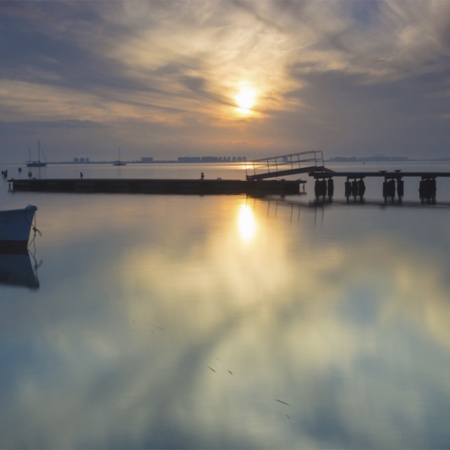 Mar Menor von Los Alcázares aus gesehen (Region Murcia)