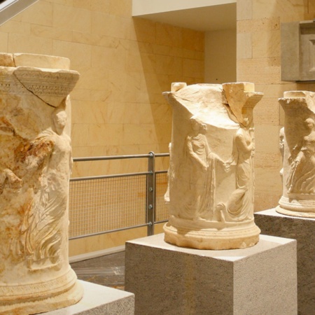 カルタヘナ古代ローマ劇場博物館の内部の詳細