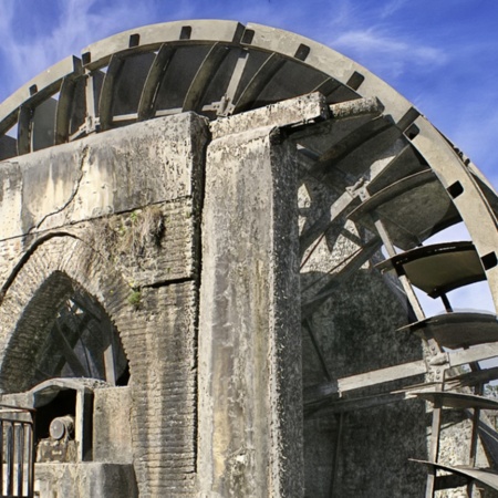 Roue du musée ethnologique des traditions, des coutumes et des arts populaires de La Huerta de Murcia