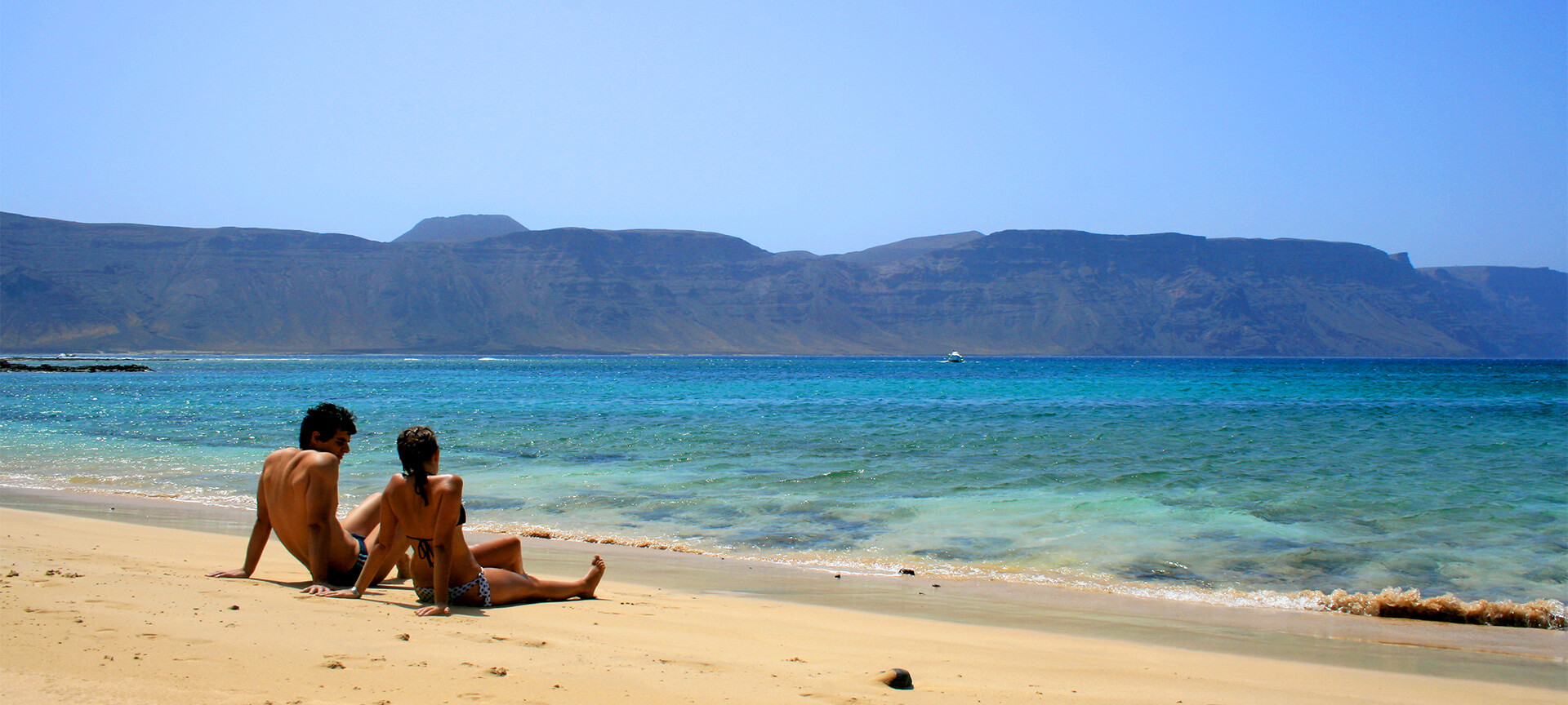 La Francesa beach, Chinijo Archipelago, La Graciosa, Lanzarote. La Francesa beach, Chinijo Archipelago, La Graciosa, Lanzarote.