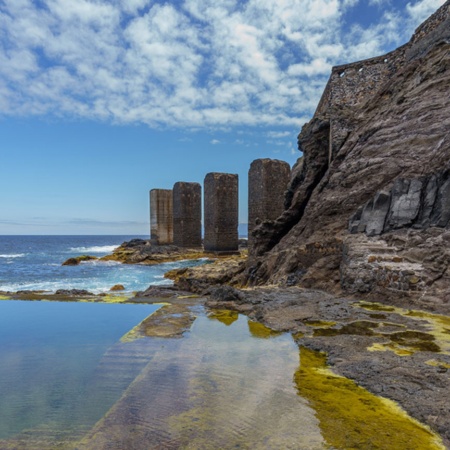 Hermigua natural swimming pool, in La Gomera