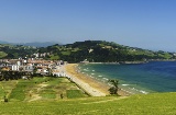Panoramica di Zarautz (Gipuzkoa, Paesi Baschi)