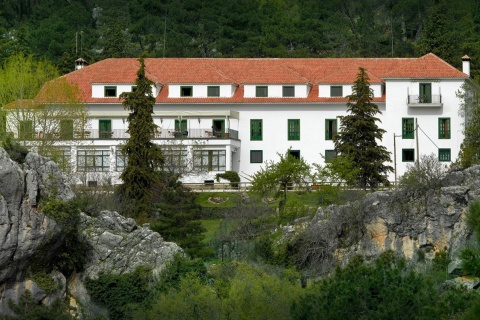 Blick auf das Parador de Cazorla und Umgebung