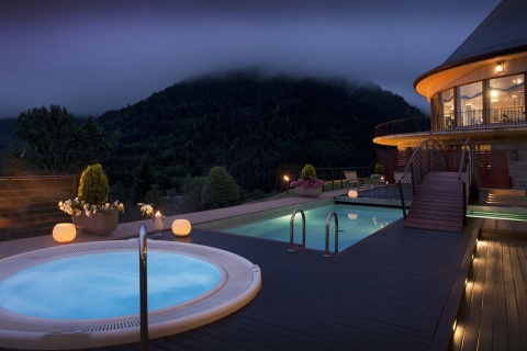 Veduta della struttura di Spa & Wellness del Parador de Vielha