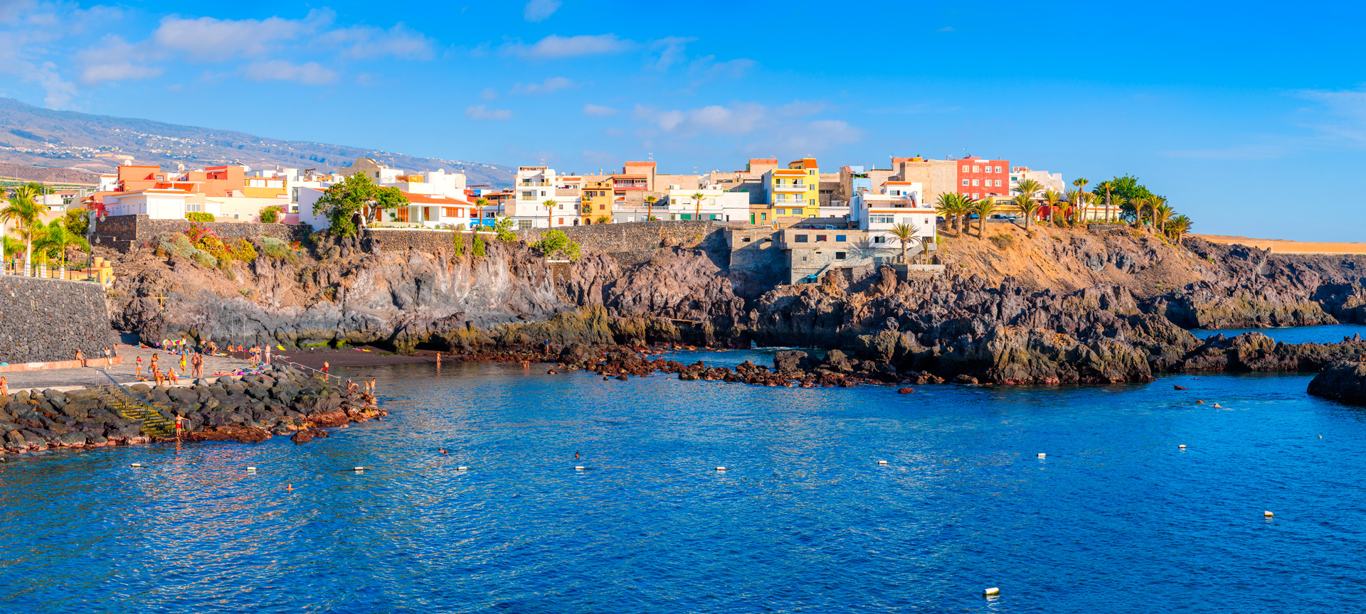 Praia de Alcalá de Guía de Isora em Tenerife, Ilhas Canárias Praia de Alcalá de Guía de Isora em Tenerife, Ilhas Canárias