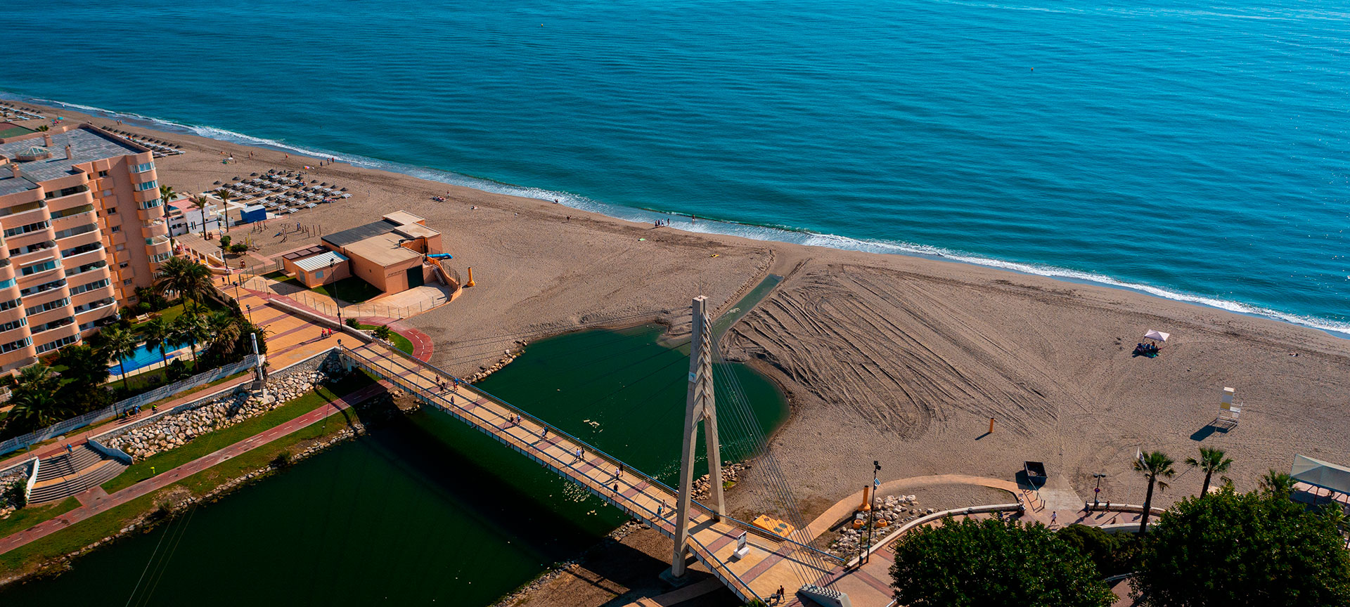 Spiaggia Castillo a Fuengirola, Malaga Spiaggia Castillo a Fuengirola, Malaga