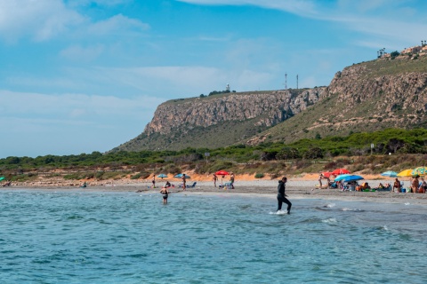 Strand Ermita de Santa Pola in Alicante, Region Valencia