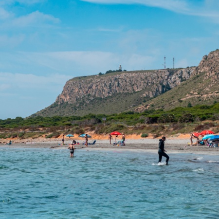 Strand Ermita de Santa Pola in Alicante, Region Valencia