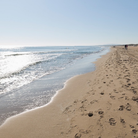 Strand La Marina de Elche in Alicante, Autonome Gemeinschaft Valencia