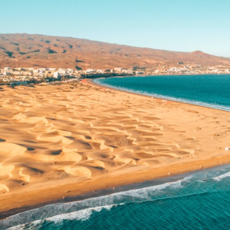 Maspalomas beach on Gran Canaria, Canary Islands