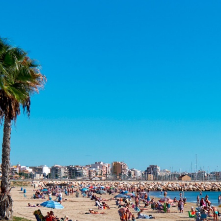 Playa Los Náufragos a Torrevieja, Alicante