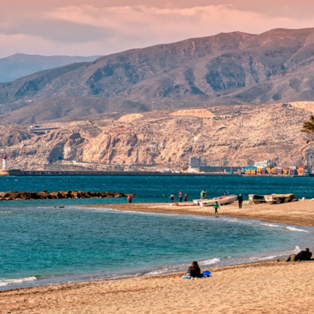 Zapillo beach in Almería, Andalusia