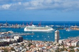 Nave da crociera nel porto di Las Palmas