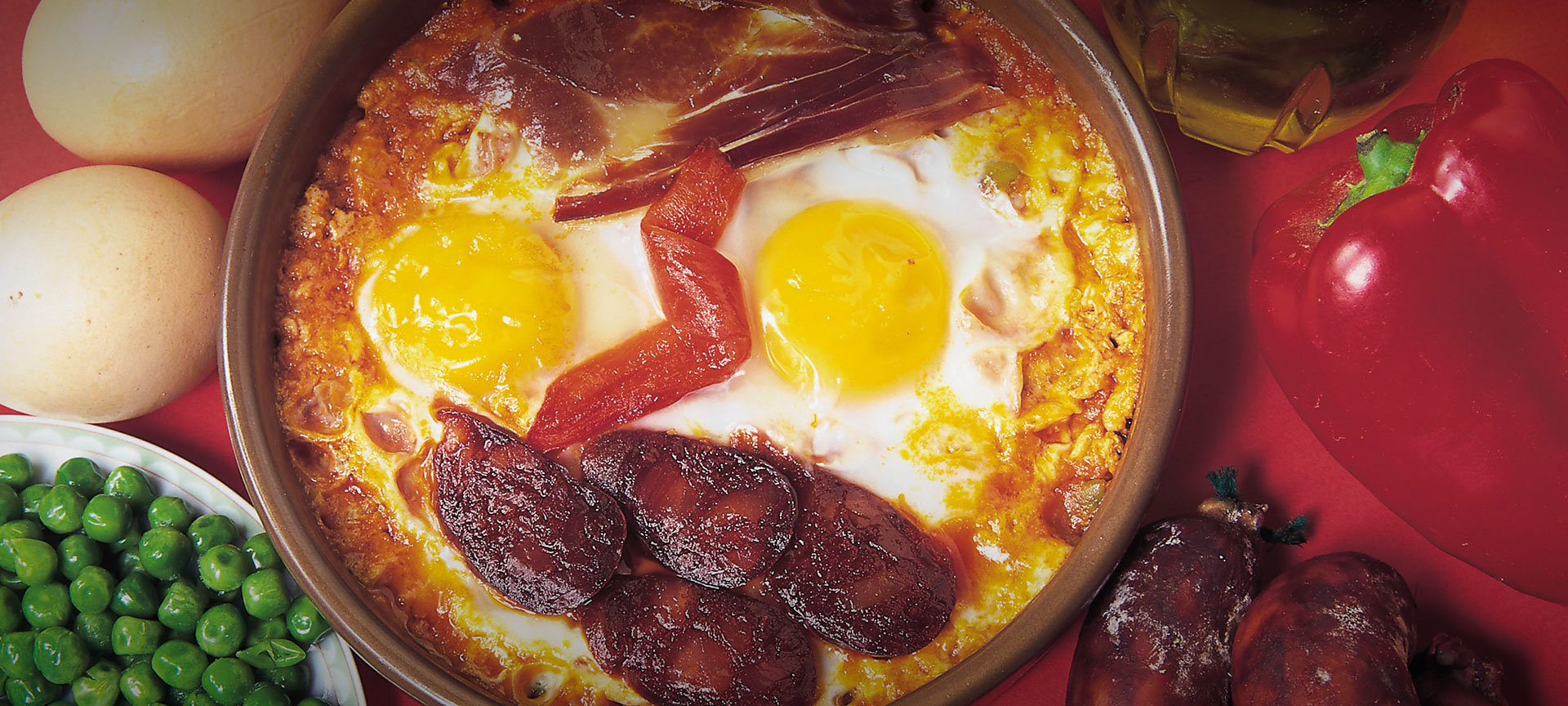 Huevos a la flamenca Huevos a la flamenca