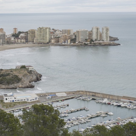 Panoramica di Oropesa dal mare (Castellón, Comunità Valenciana)