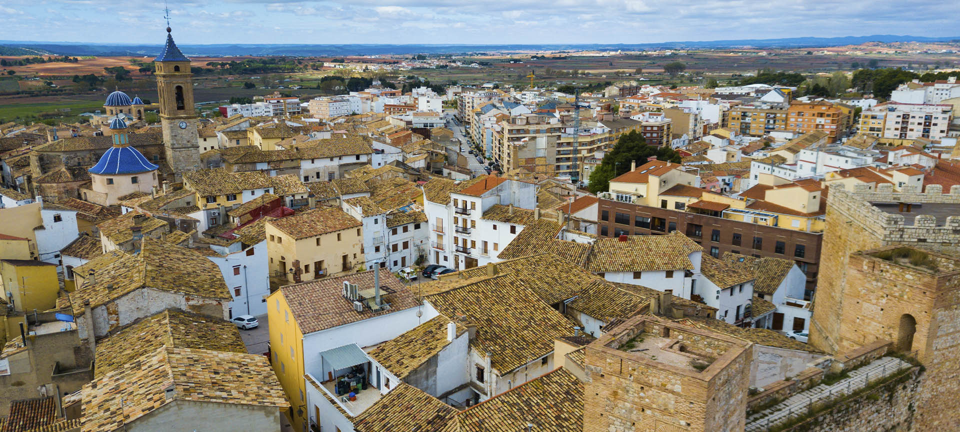 Vista aérea de Requena, en Valencia (Comunidad Valenciana) Vista aérea de Requena, en Valencia (Comunidad Valenciana)