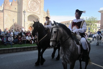 Sfilata equestre durante la festa di Las Mondas, a Talavera de la Reina (Toledo, Castiglia-La Mancia)