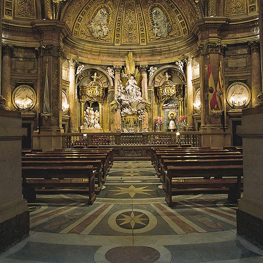 Inside of Basilica del Pilar. Zaragoza