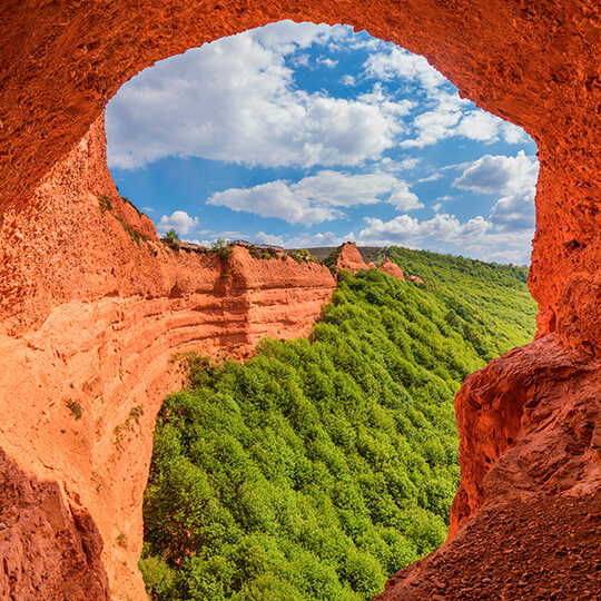 Mina de oro Romana de la Médulas, León Mina de oro Romana de la Médulas, León