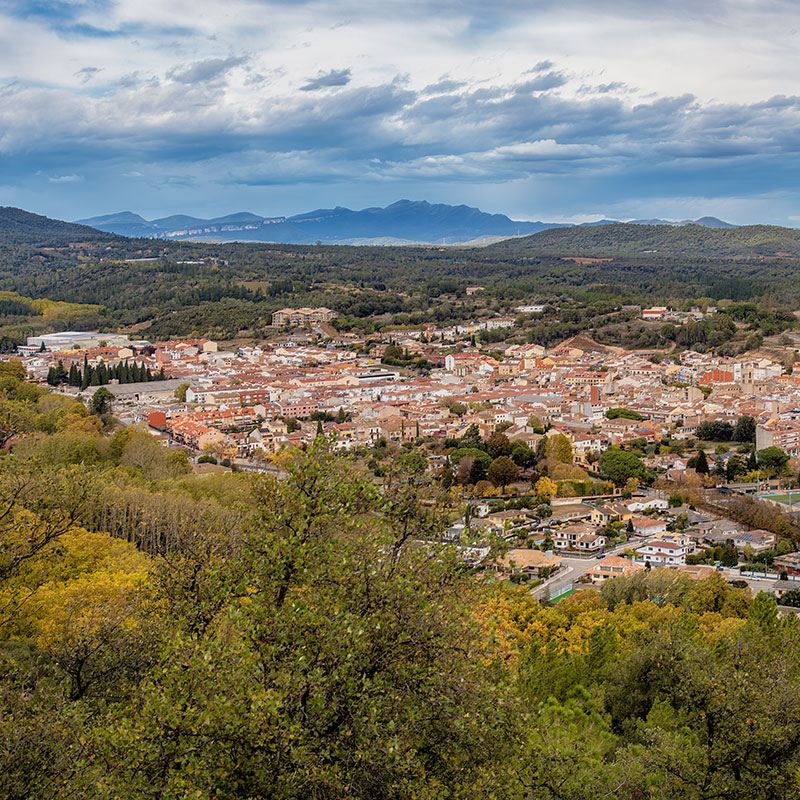 Vista generale di Santa Coloma de Farners, Girona