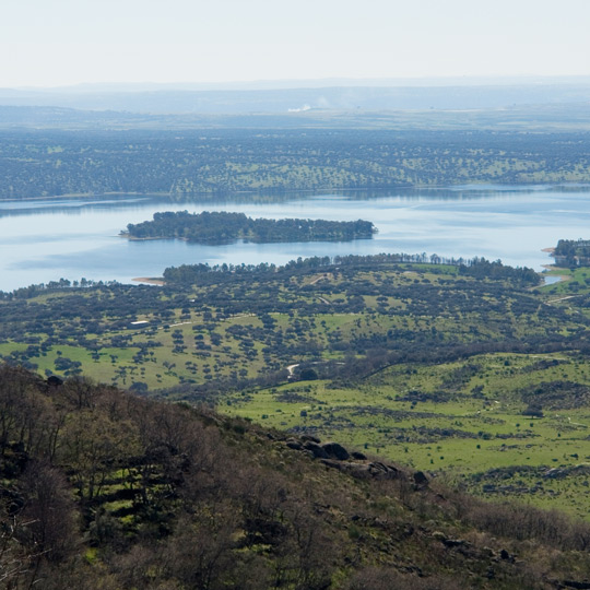 Vistas del Embalse de Borbollón, al noroeste de Cáceres Vistas del Embalse de Borbollón, al noroeste de Cáceres