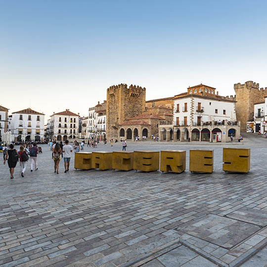 Plaza Mayor de Cáceres, Extremadura Plaza Mayor de Cáceres, Extremadura