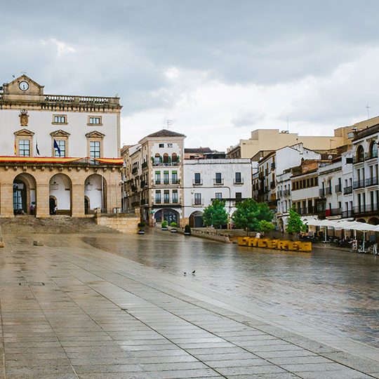 Plaza Mayor de Cáceres, Extremadura Plaza Mayor de Cáceres, Extremadura