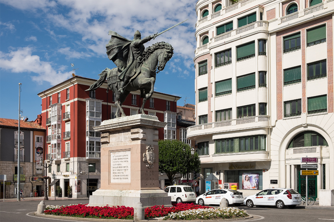 Estatua del Cid en Burgos Estatua del Cid en Burgos