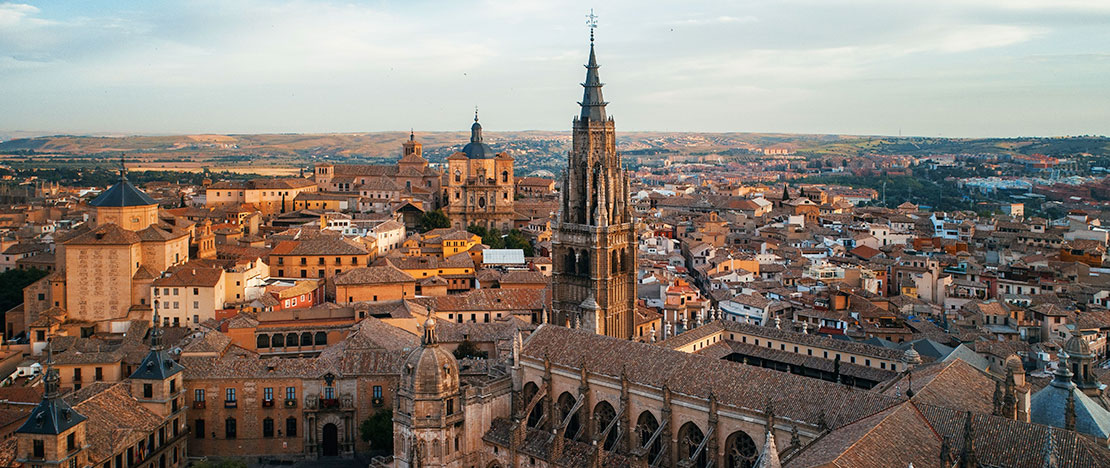 Vista aérea de Toledo, Castilla y León Vista aérea de Toledo, Castilla y León