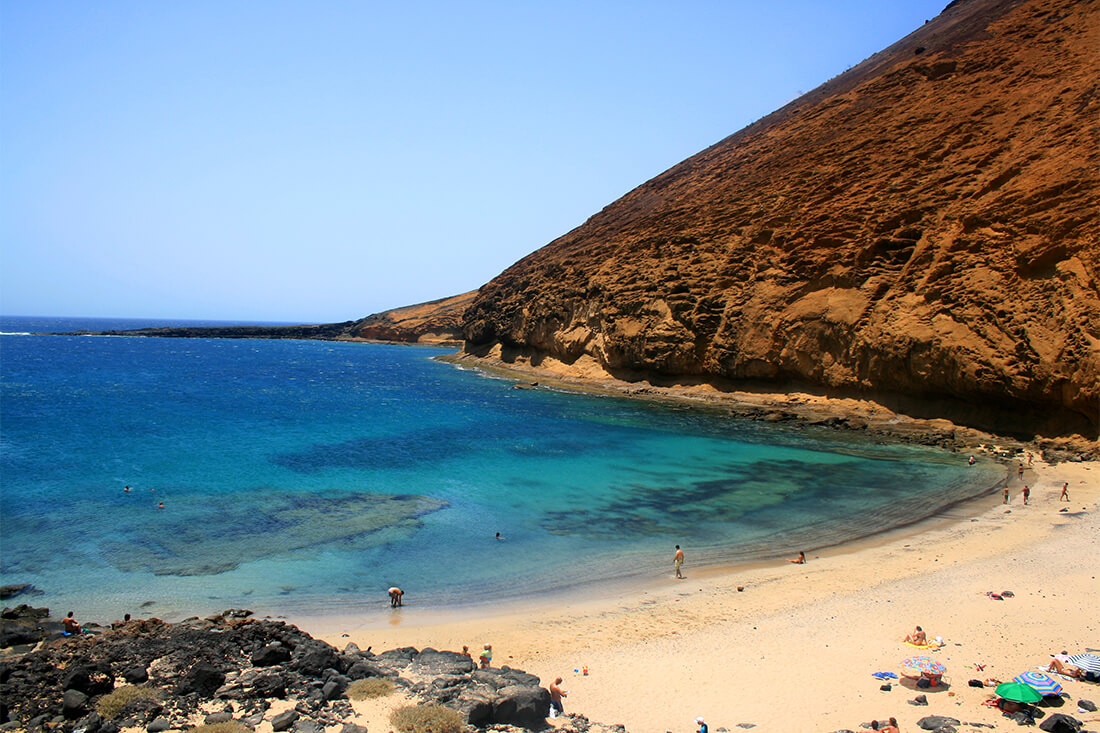Plaża La Cocina, Archipelag Chinijo, La Graciosa, Lanzarote Plaża La Cocina, Archipelag Chinijo, La Graciosa, Lanzarote