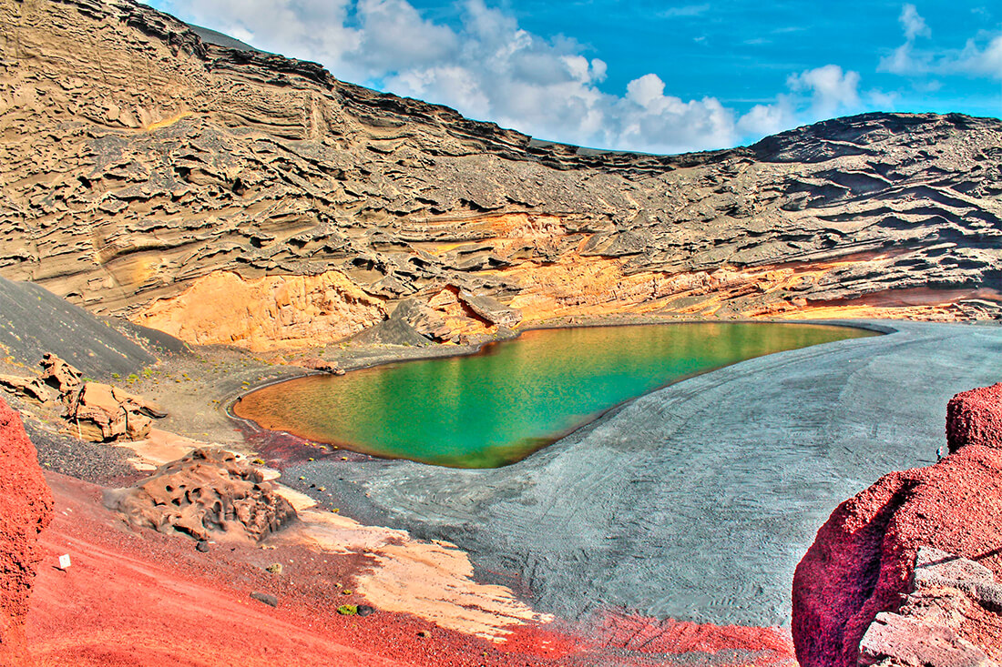 La Laguna Verde na Lanzarote La Laguna Verde na Lanzarote
