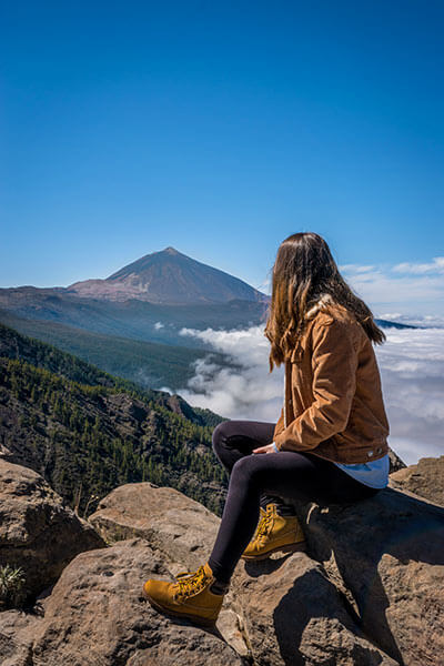El Teide en una noche estrellada El Teide en una noche estrellada