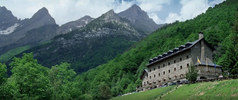 Blick auf das Parador de Bielsa