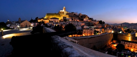 View of Dal't Vila from the Bastion of Santa Lucía, Ibiza