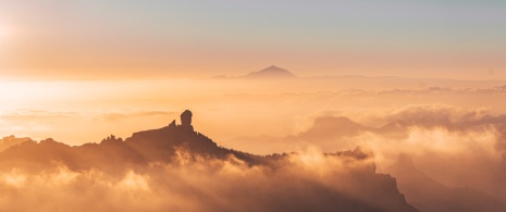 Veduta dal belvedere del Pico de los Pozos de las Nieves a Gran Canaria, Isole Canarie