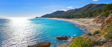 Playa de El Torn de l'Hospitalet de l'Infant en Tarragona, Cataluña