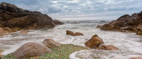 Cala de los Cristales en Laxe, A Coruña