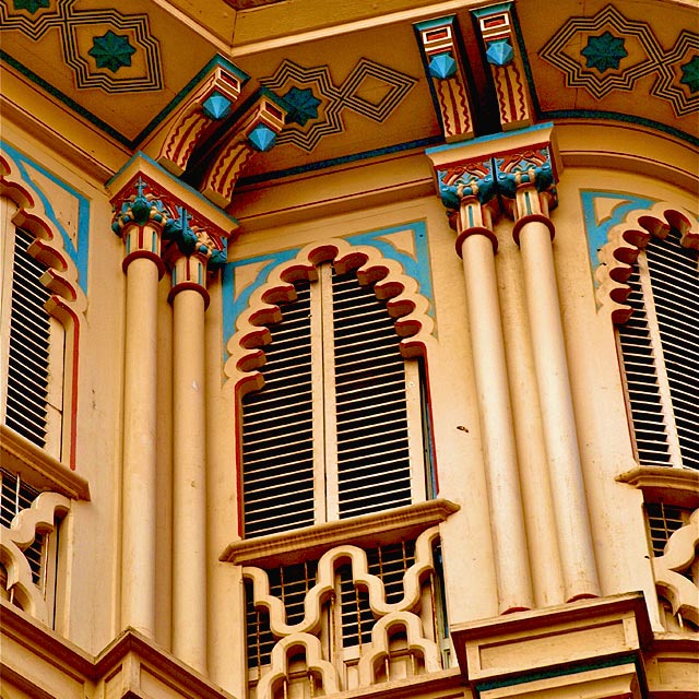 Detalle de la fachada de Can Corbella, Palma Detalle de la fachada de Can Corbella, Palma