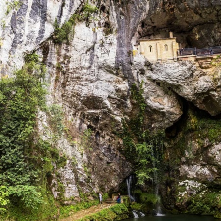 Covadonga Shrine in Cangas de Onís, Asturias