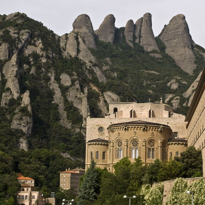 Vista del Monasterio de Montserrat Vista del Monasterio de Montserrat