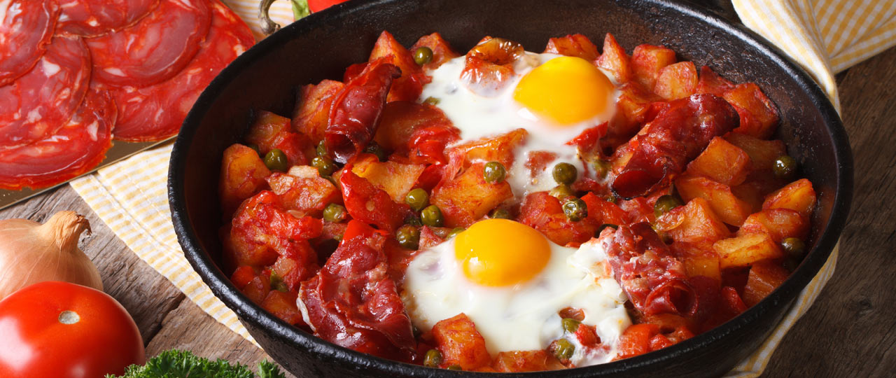 Huevos a la flamenca Huevos a la flamenca