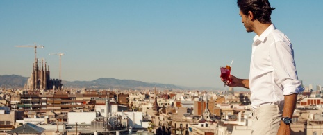 Terrasse de l’hôtel Majestic de Barcelone
